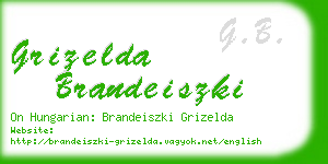 grizelda brandeiszki business card